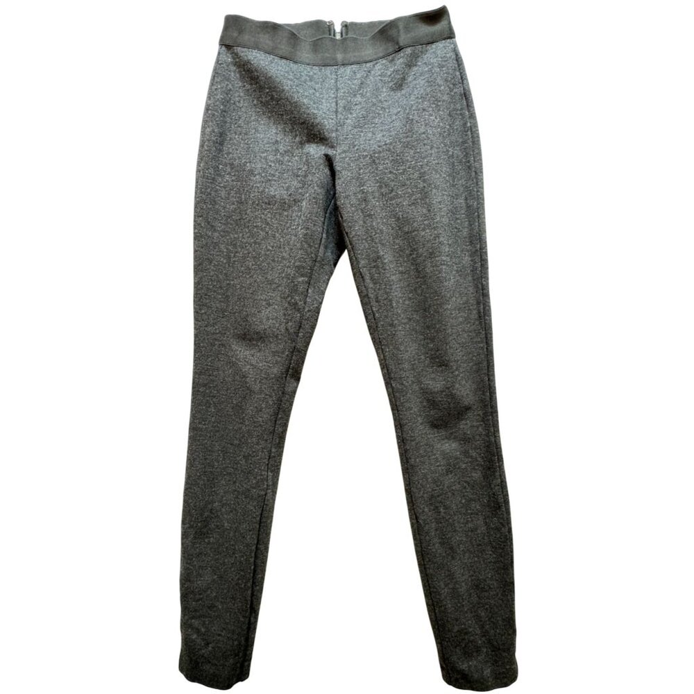 J. Crew Women's Pixie Elastic Waist Skinny Pants Rear Zip Back Sz 2R Gray Casual